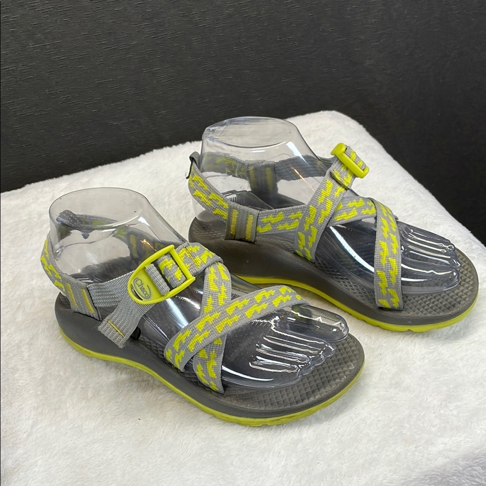 Chaco Gray and Yellow Sport Sandals for Active Adventures